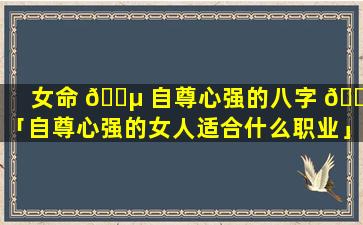 女命 🌵 自尊心强的八字 🌸 「自尊心强的女人适合什么职业」